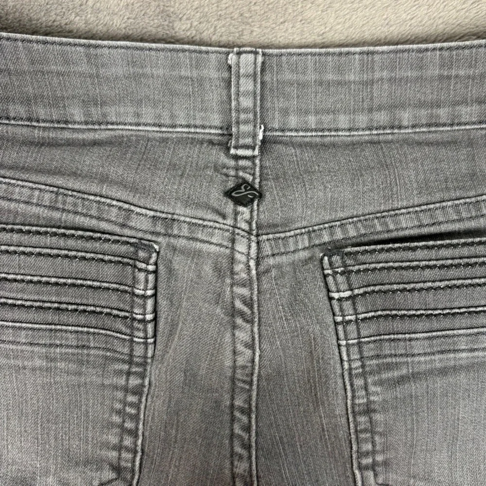 Prana Jeans Women 6 Grey Kara Straight Leg Tall Inseam Stretch Denim Outdoor - Picture 7 of 8